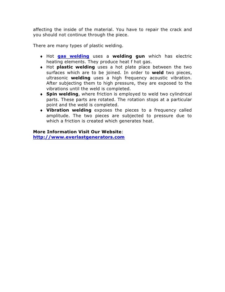 Introduction to Nitrogen Plastic Welding introduction to plastic welding