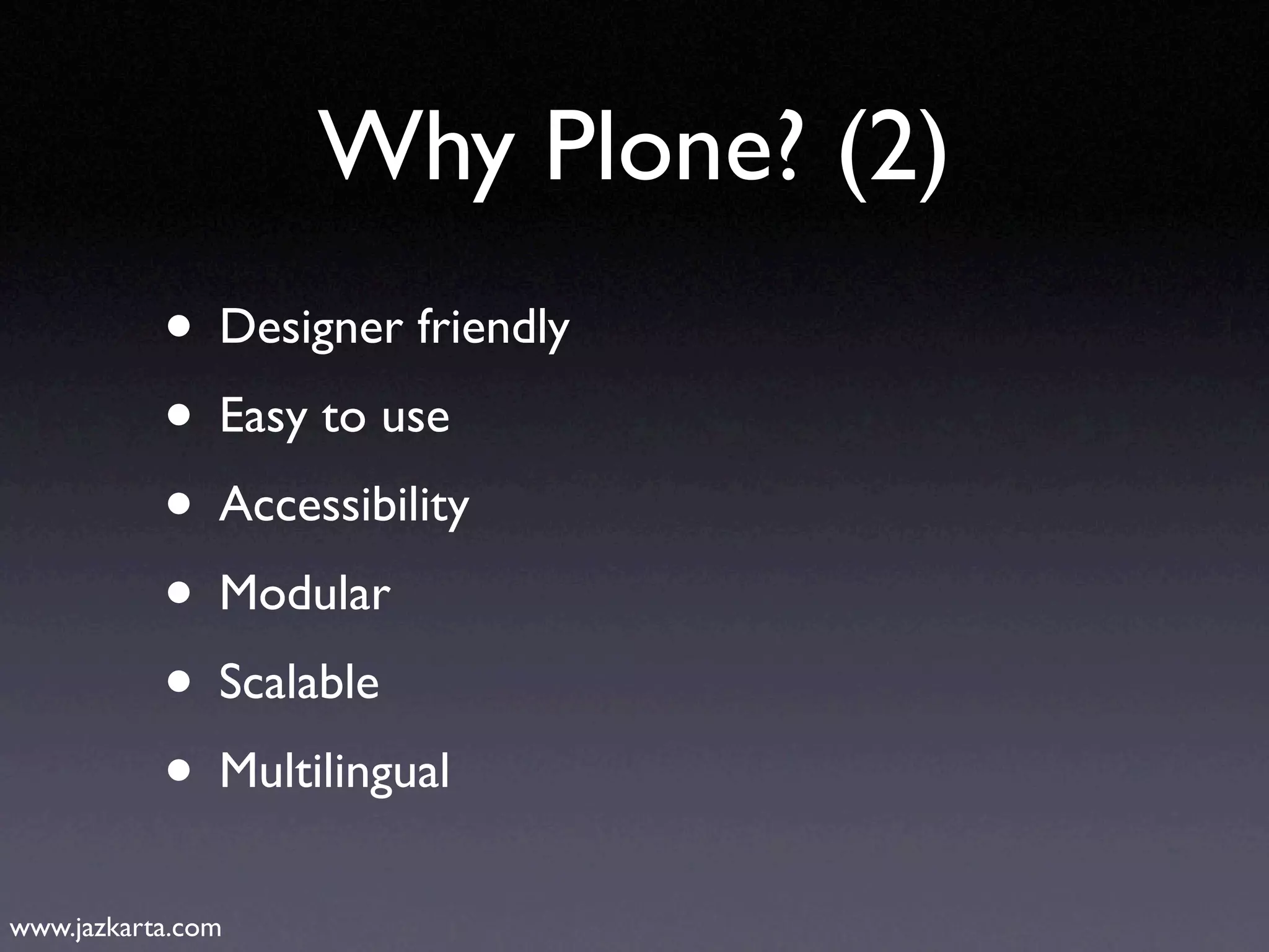 Introduction to Plone
