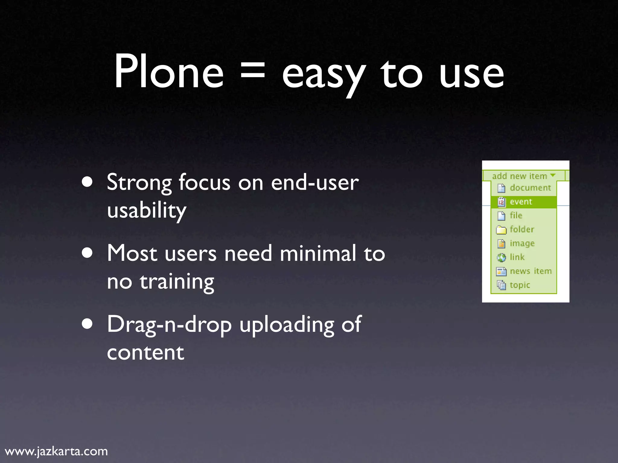 Introduction to Plone