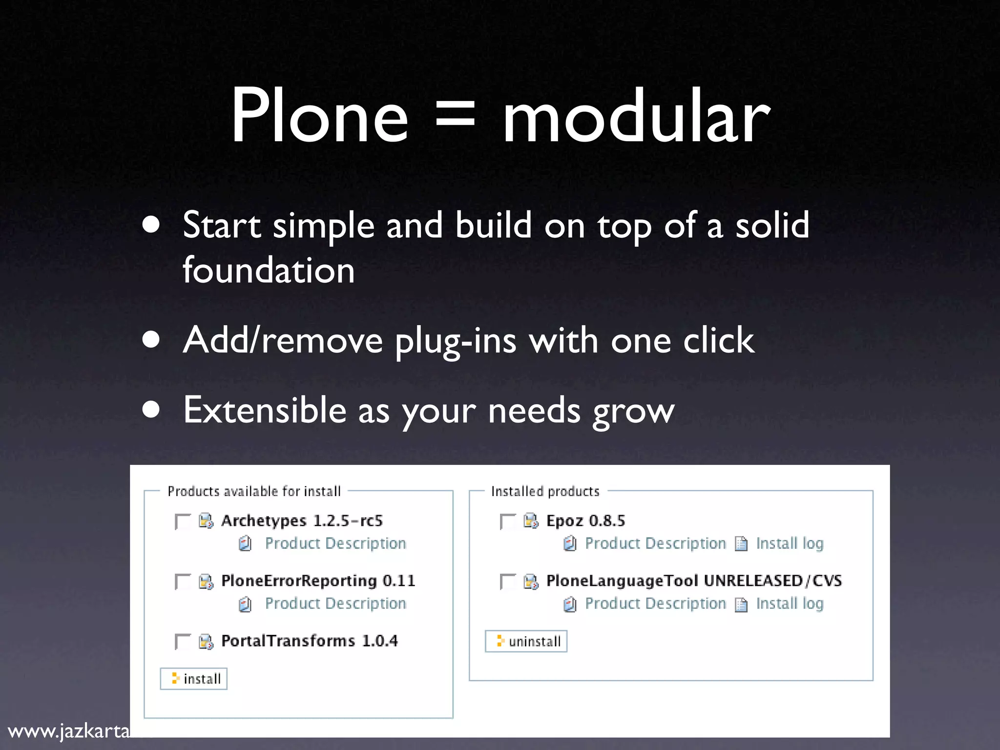Introduction to Plone