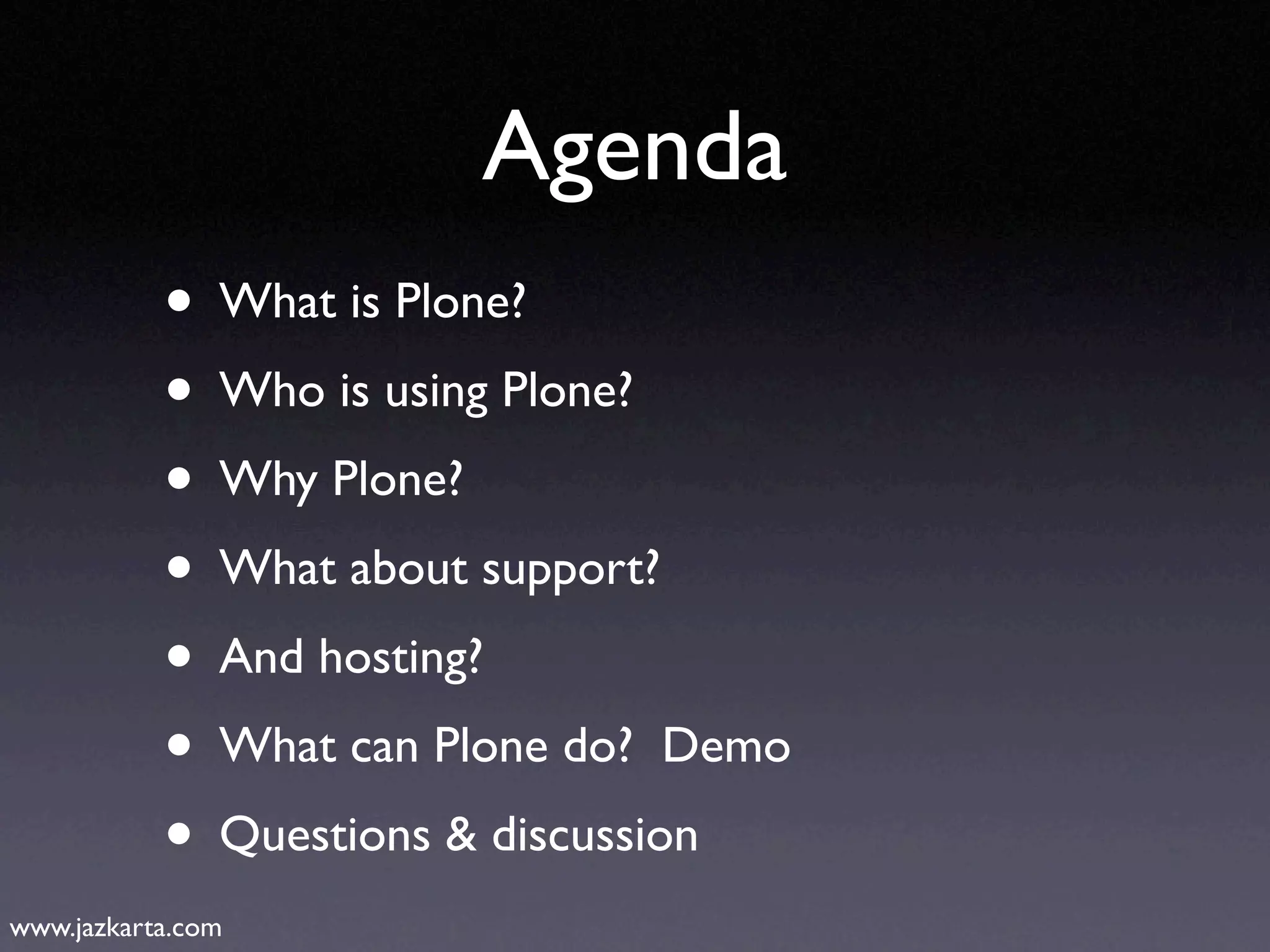 Introduction to Plone