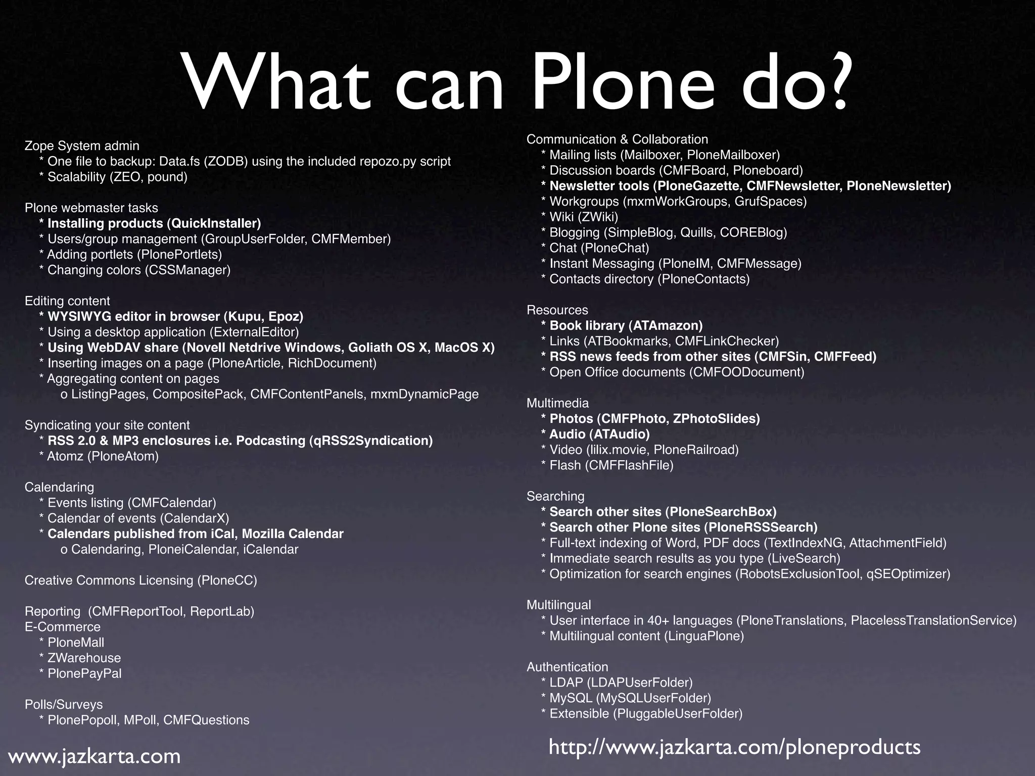 Introduction to Plone
