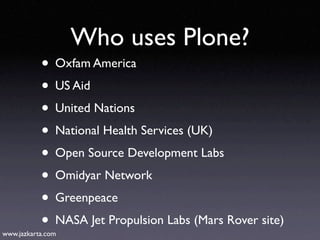 Introduction to Plone