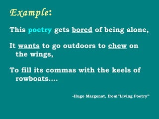 Introduction To Poetic Terminology | PPT