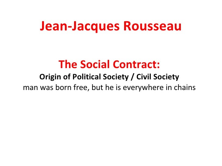the social contract and discourses