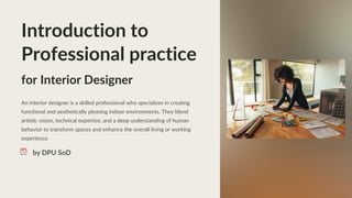 Comprehensive Guide to Professional Practice for Interior Designers | PDF