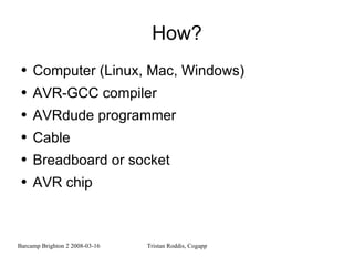 Introduction to programming AVR microcontrollers | PPT