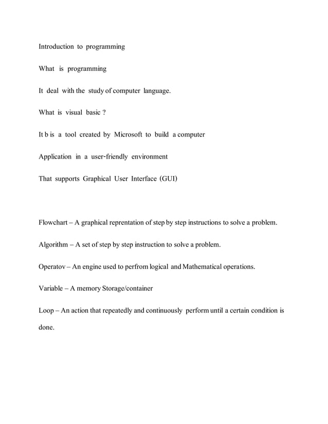 Introduction to-programming (1) | PDF