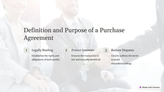 Def Purchase Introduction to Purchase Agreements (PPT) | PDF