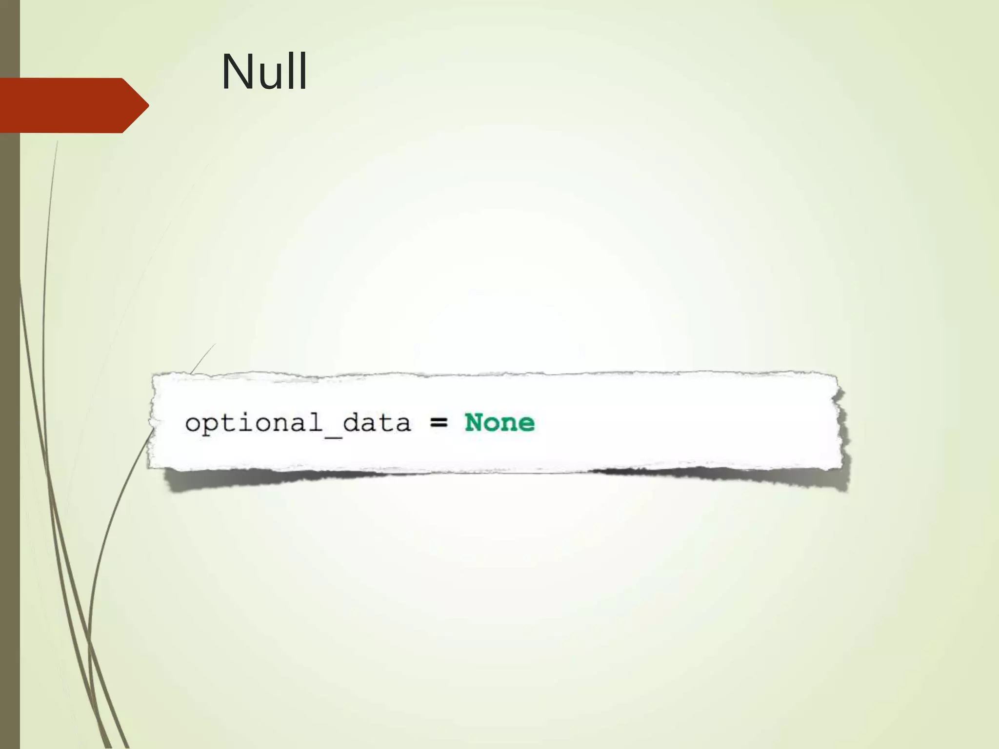 Null
 