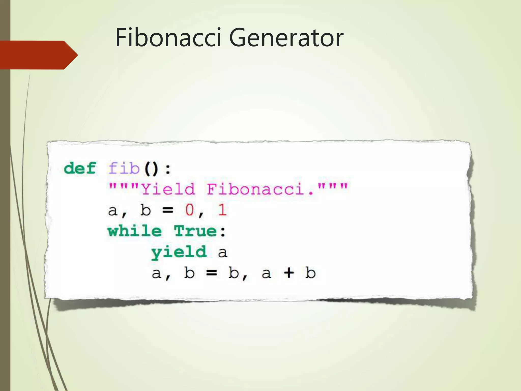 Fibonacci Generator
 