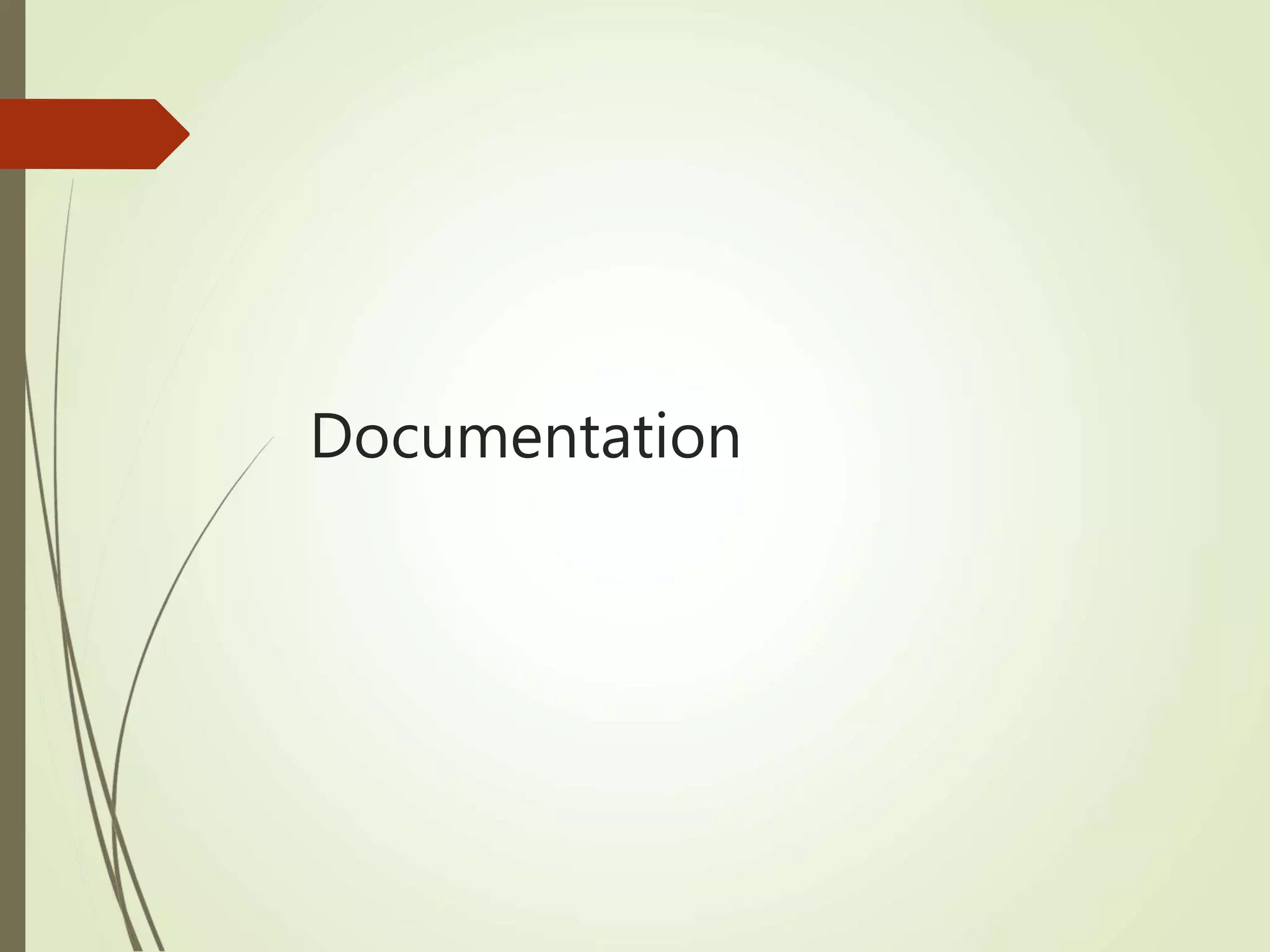 Documentation
 