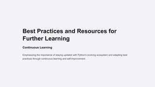 Introduction-to-Python-Internship report.pptx | Programming Languages ...