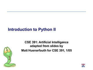 Introduction to Python - Part Two | PPT