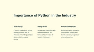 Python: The Beginner-Friendly Path to Your Coding Journey | PPT