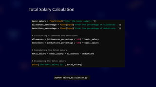 Total Salary Calculation
 