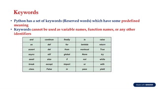 Brief Introduction to Python Programming