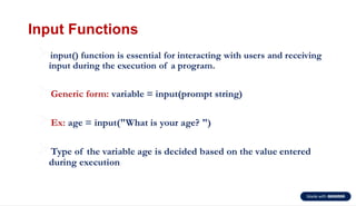 Brief Introduction to Python Programming