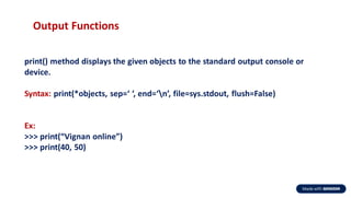 Brief Introduction to Python Programming
