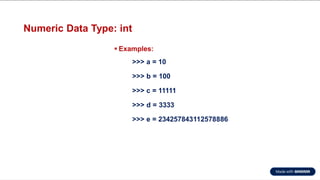 Brief Introduction to Python Programming