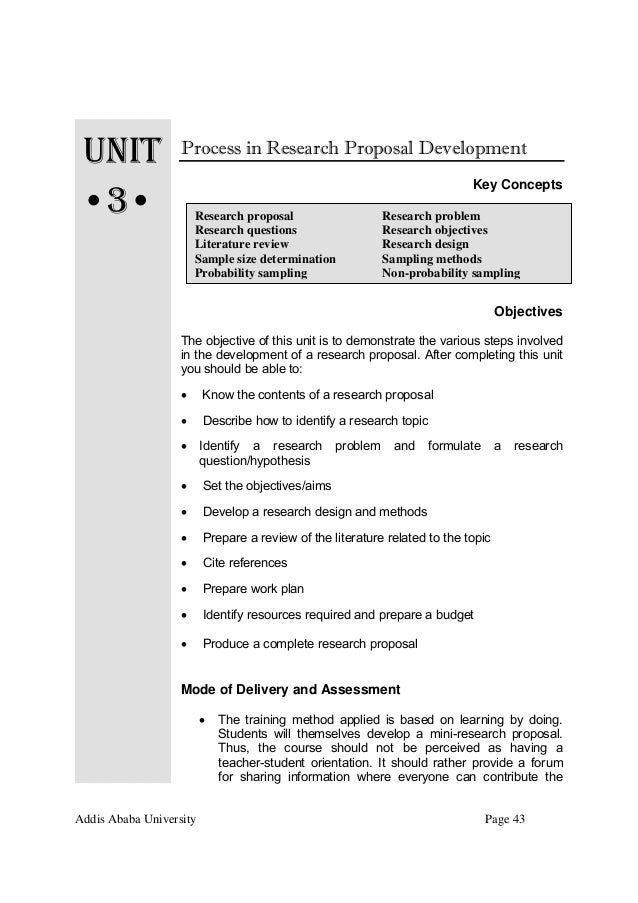 Research proposal format of addis ababa university