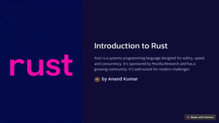 Introduction-to-Rust. pdf | PDF