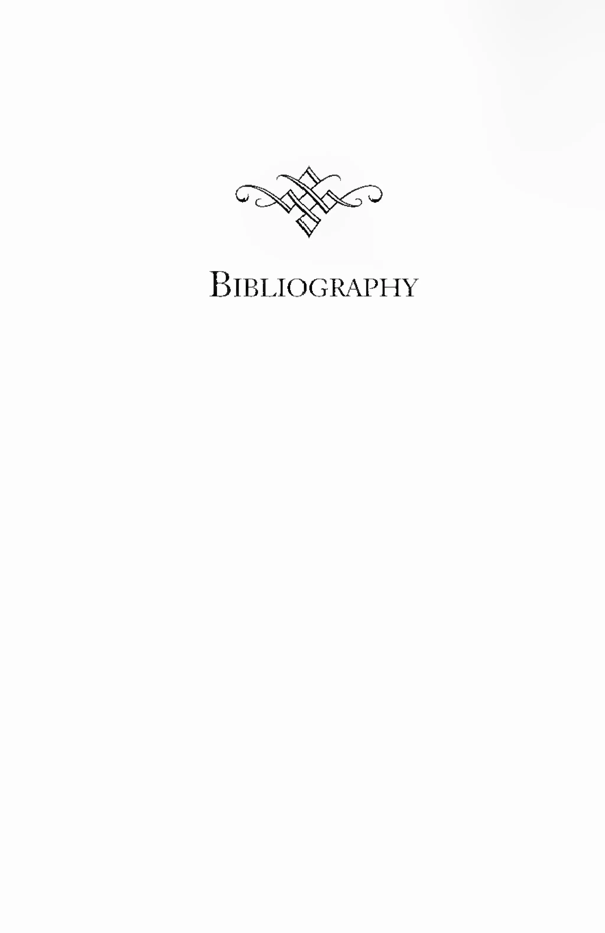 Bibliography 
 
