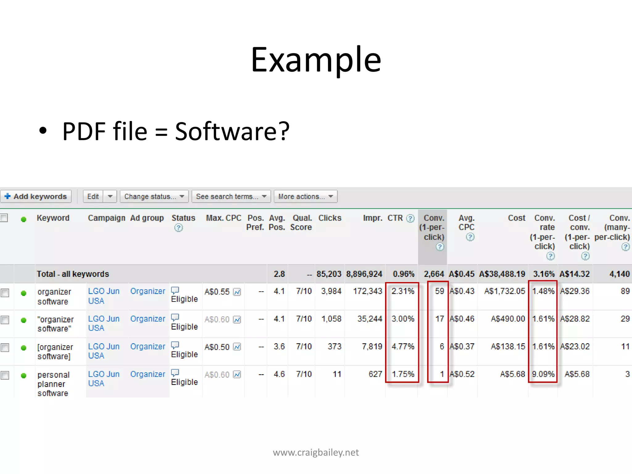 ExamplePDF file = Software?www.craigbailey.net 