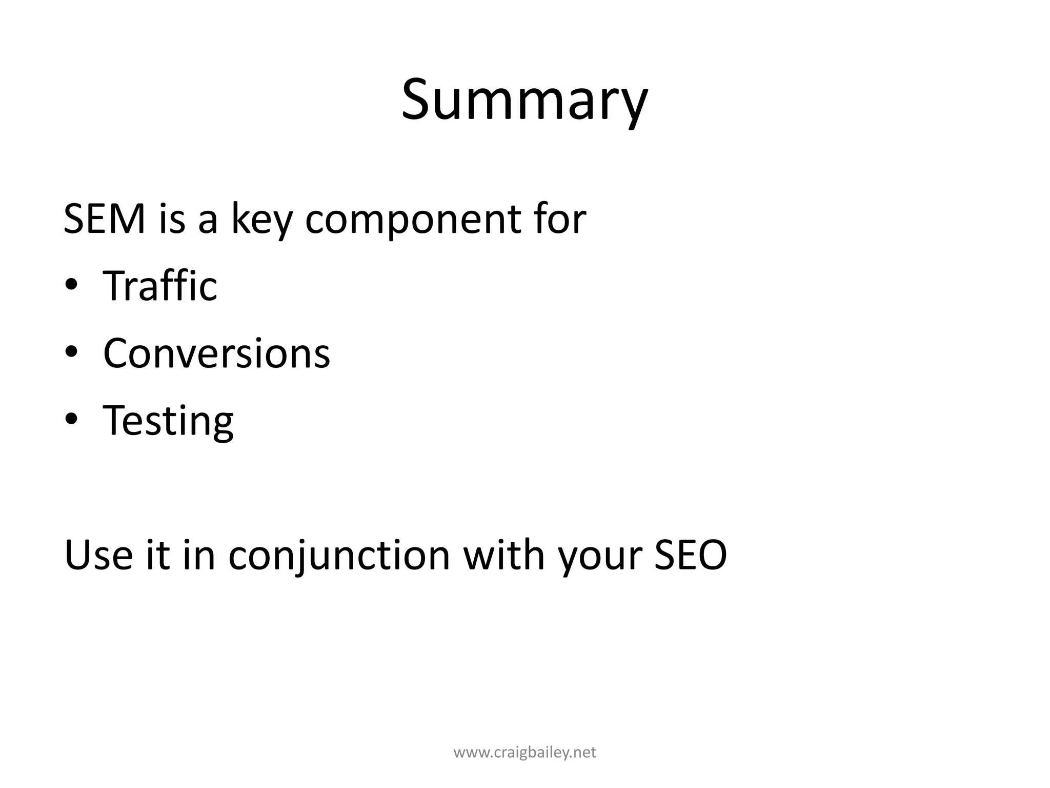 Why Facebook?>25% of total internet page viewsAlmost 500 Million usersDemographic targeting abilitieswww.craigbailey.net 
