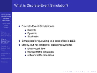 Introduction Discrete-Event Simulation Using SimPy | PDF
