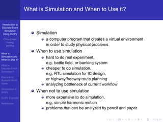 Introduction Discrete-Event Simulation Using SimPy | PDF