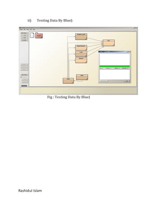 ii)

Testing Data By BlueJ:

Fig : Testing Data By BlueJ

Rashidul Islam

 