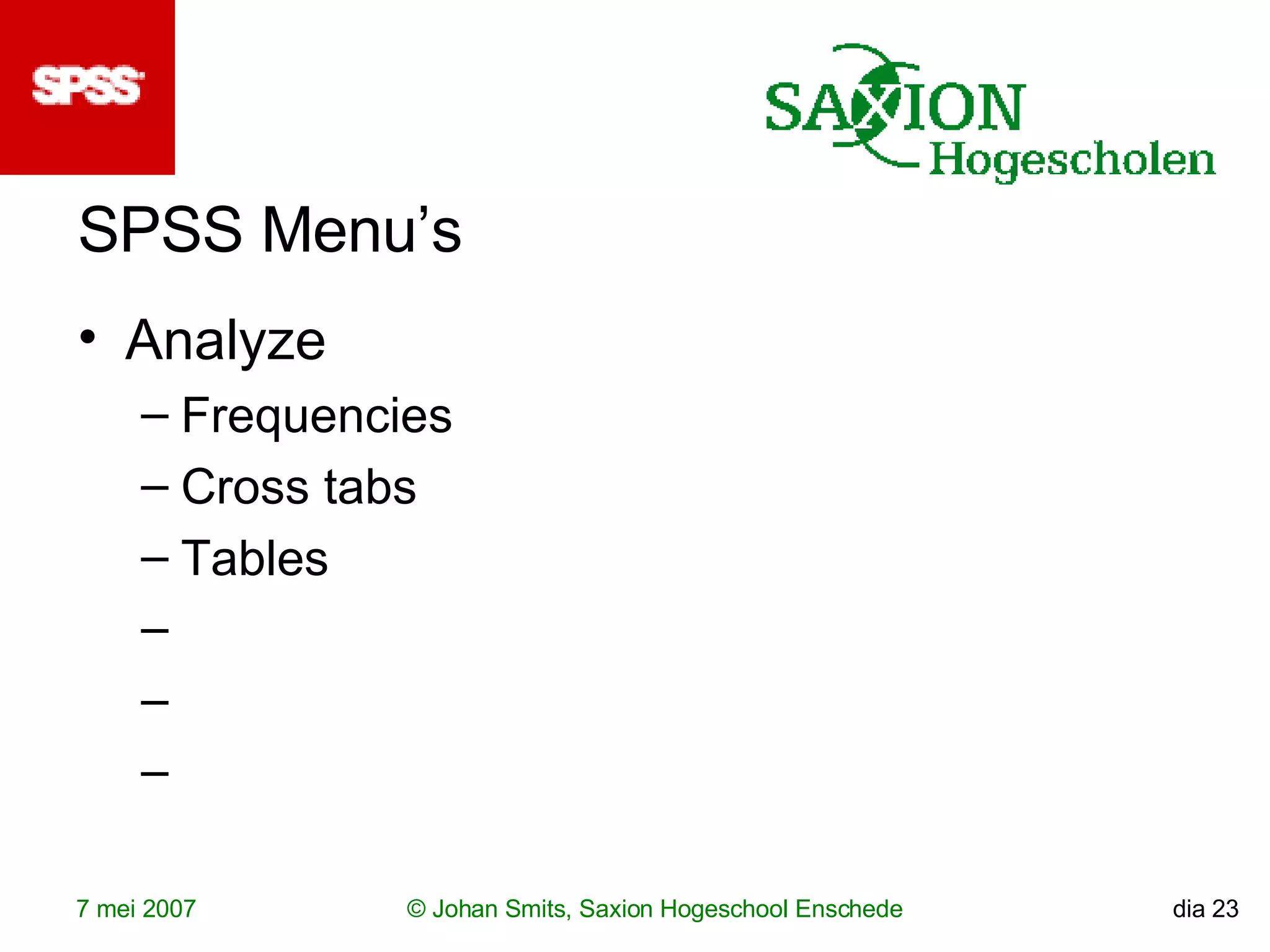 Introduction To SPSS | PPT