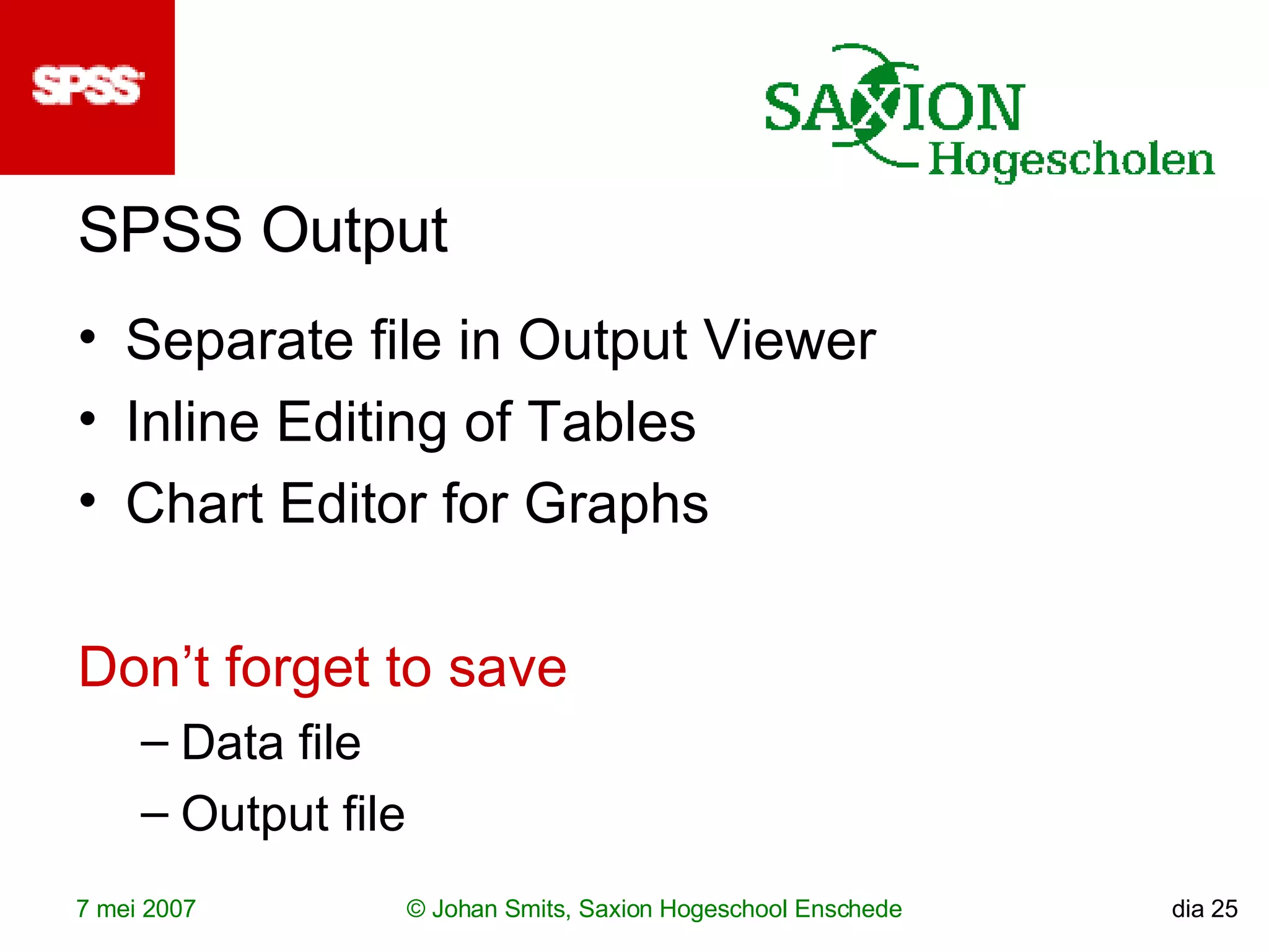 Introduction To SPSS | PPT
