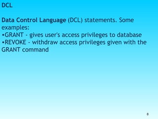 introduction-to-sql describes its basics and concepts clearly | PPT