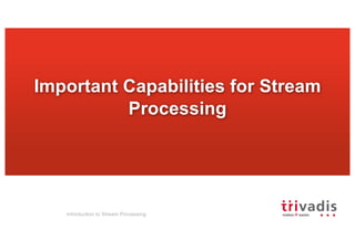 Introduction to Stream Processing | PDF