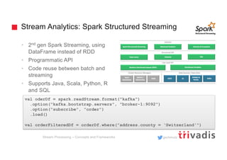 Stream Processing – Concepts and Frameworks | PDF