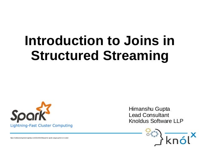 Introduction To Joins In Structured Streaming