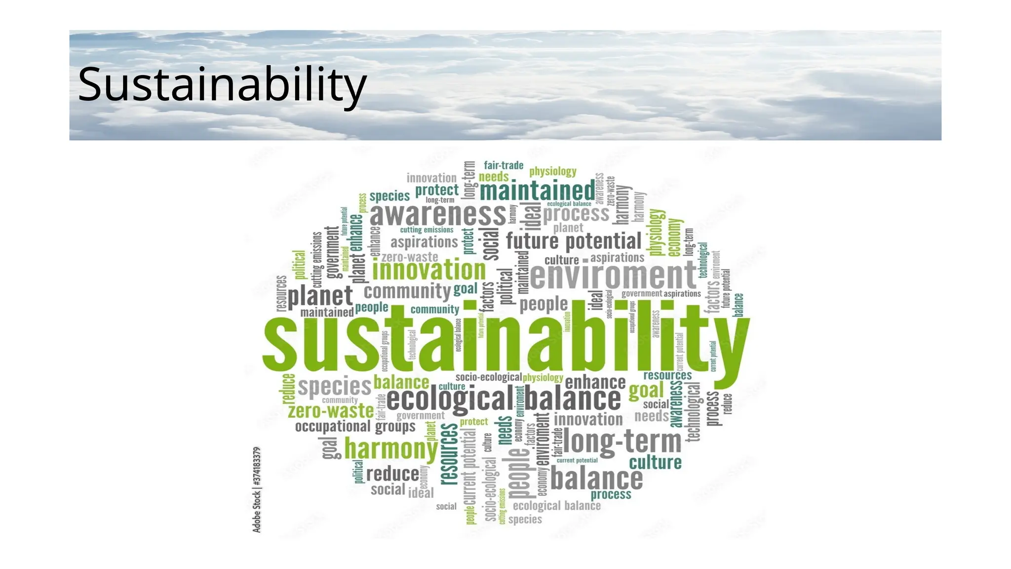 Sustainability
 