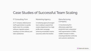 Scaling Your Team Effectively: The Power of Staff Augmentation | PPT