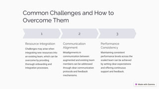 Scaling Your Team Effectively: The Power of Staff Augmentation | PDF