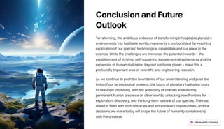 Introduction-to-Terraforming and space exploration | PDF