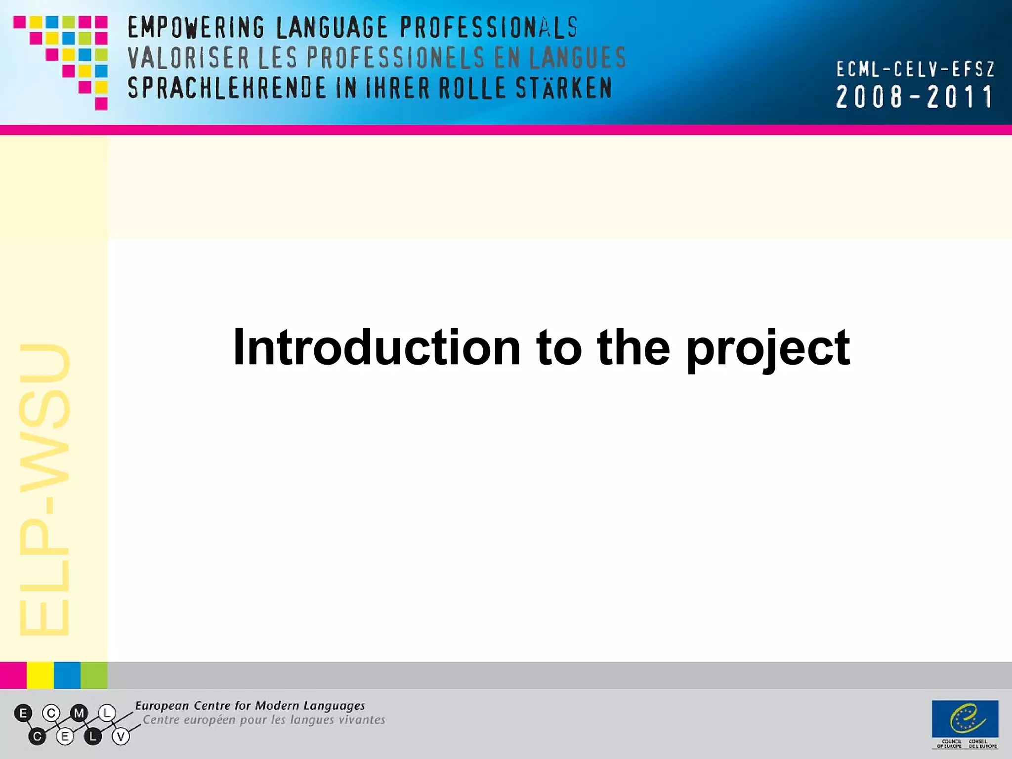Introduction to the project 