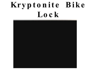 Kryptonite Bike Lock 