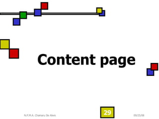 Content page  