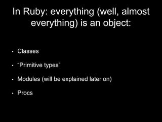 Introduction to the Ruby Object Model | PPTX