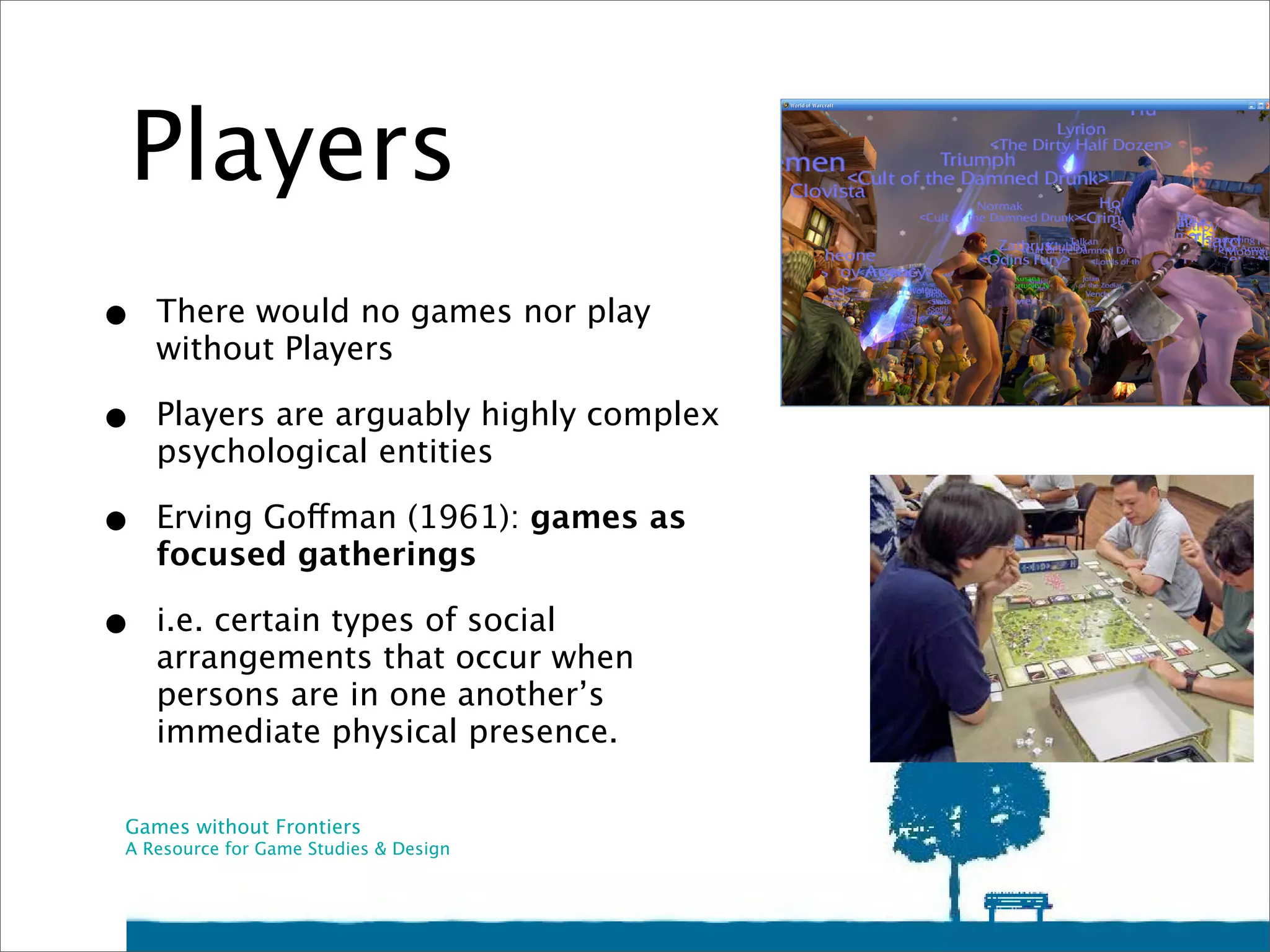 Introduction to the Theory of Game Elements