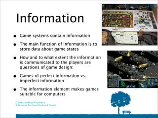 Introduction to the Theory of Game Elements | PDF