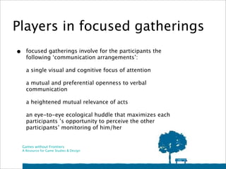 Introduction to the Theory of Game Elements | PPT