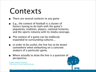 Introduction to the Theory of Game Elements | PDF